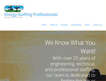 Tablet Screenshot of energystaffingpros.com